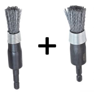 Pair of Nylon Silicone Brushes for Cleaning Injector Seat ø15 ø20