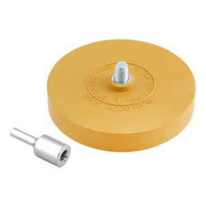 Rubber disk for removing glue