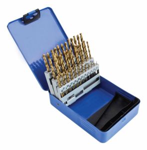 Drill bit set 51 pcs 1 - 6 mm HSS TITANIUM